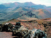 Fotografía del aeroperto de los cráteres de Timanfaya